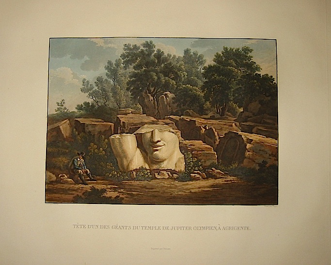  Tete d'un geants du Temple de Jupiter Olympien, à  Agrigente 1822-1826 Parigi 